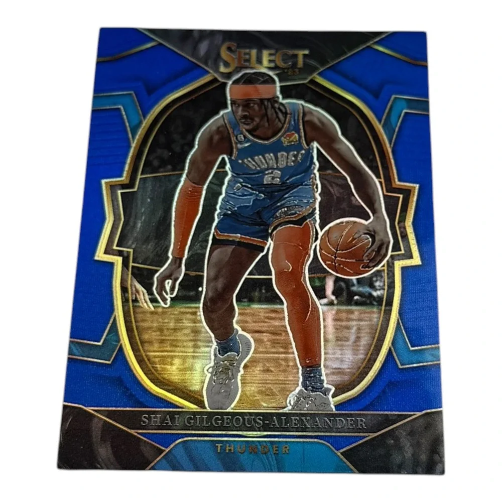 2022-23 Panini Select Shai Gilgeous-Alexander Blue Prizm Concourse OKC Thunder
